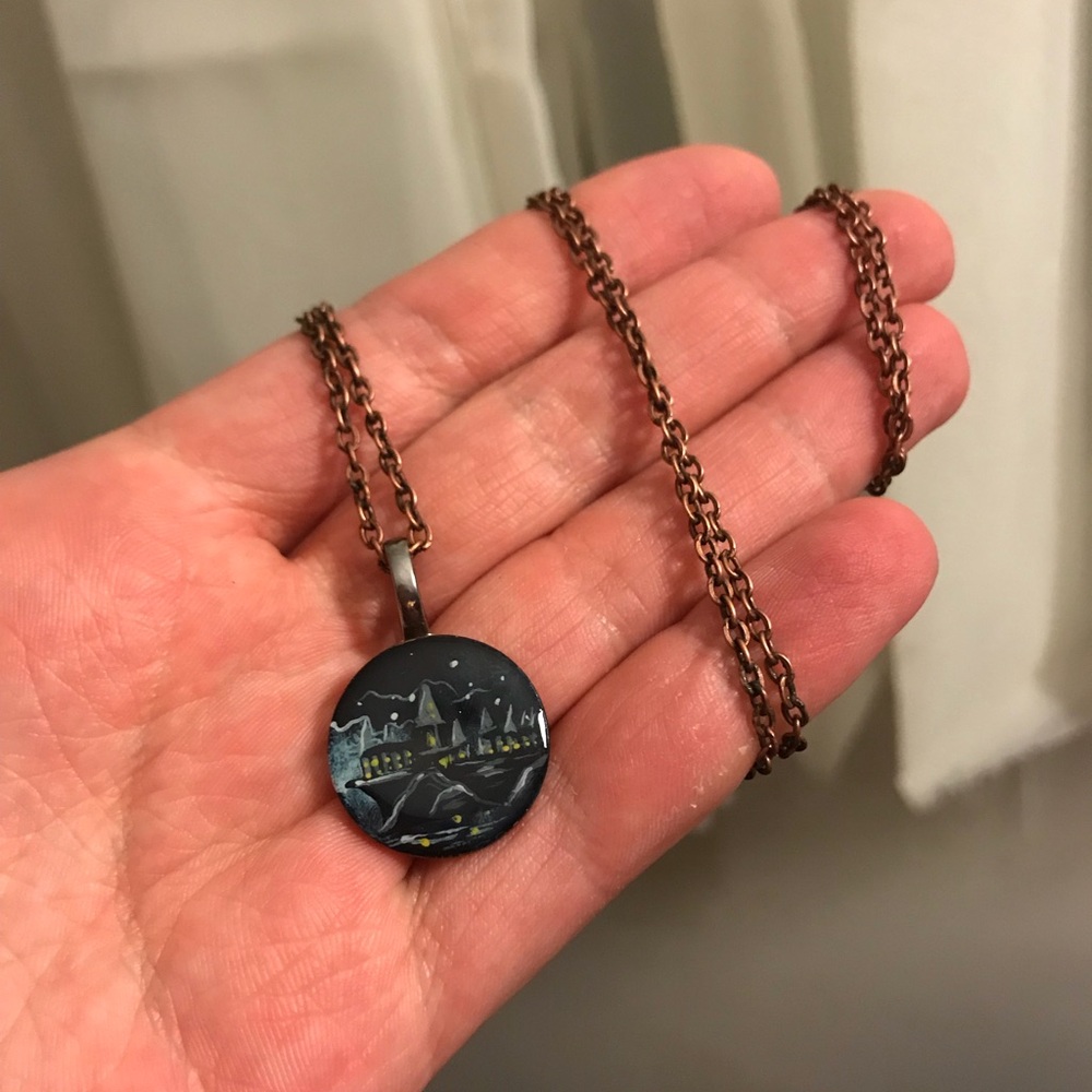 H A R R Y potter themed necklace